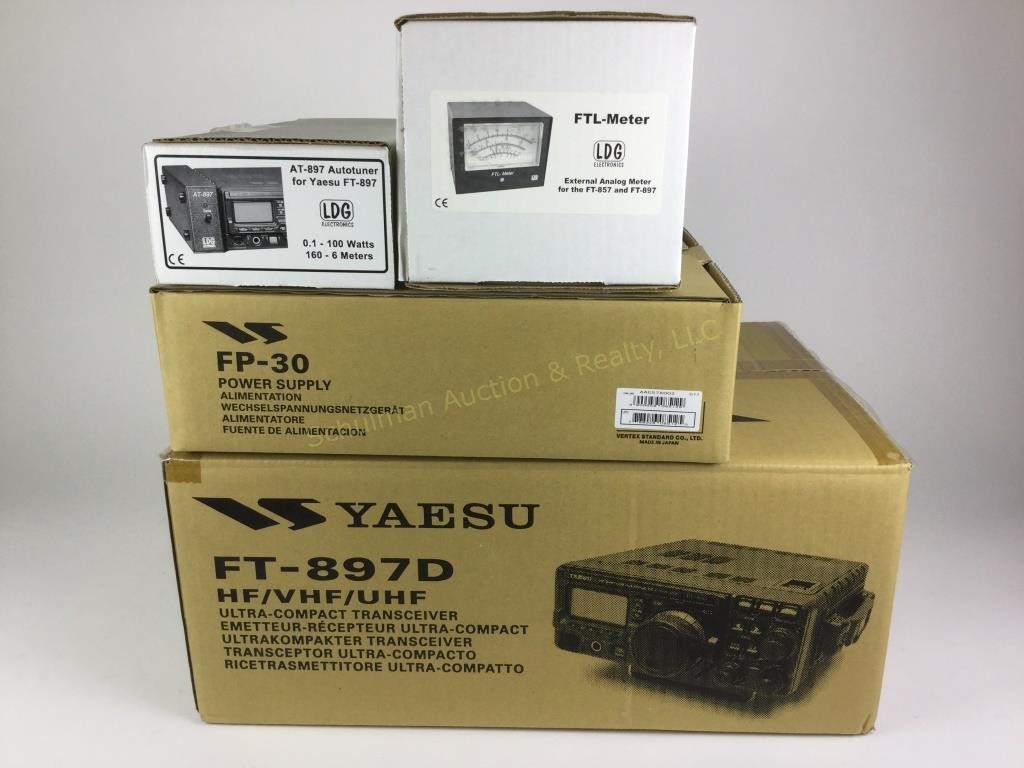 Yaesu Ft 7d Ldg 7 Tuner Ftl Meter Fp 30 Live And Online Auctions On Hibid Com