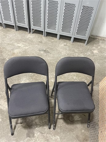 (2) FOLDING CHAIRS Used Chairs / Stools Furniture auction results