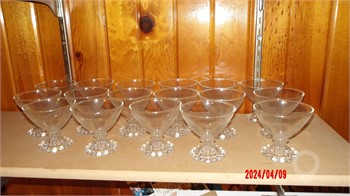 CLEAR GLASS GLASSES Used Other Antiques for sale