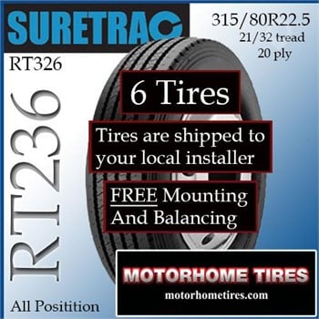SURETRACRT236 315/80R22.5 New Tyres Truck / Trailer Components for sale