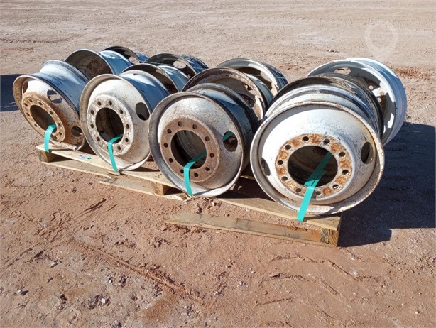(12) STEEL TRUCK WHEELS 22.5 Used Wheel Truck / Trailer Components auction results