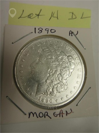 1890 AU SILVER DOLLAR MORGAN Used U.S. Currency Coins / Currency auction results