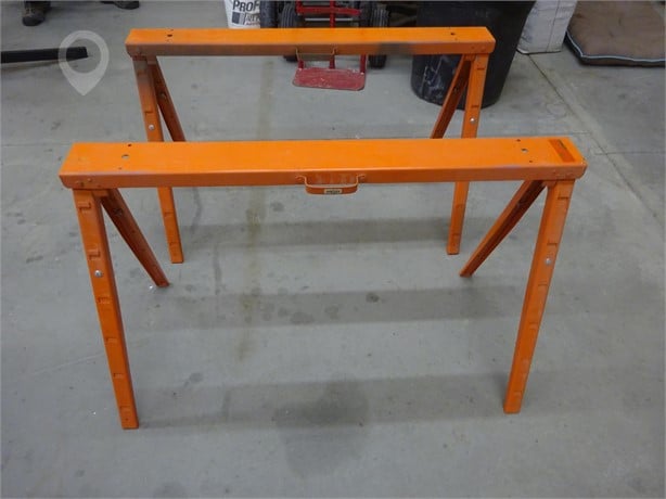 INDUSTRIAL STEEL SAWHORSES Used Workbenches / Tables Shop / Warehouse auction results