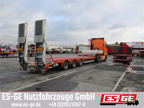 2022 FAYMONVILLE MAX TRAILER MAX100 SEMI-TIEFLADER HEBEBETT Used Low Loader Trailers for sale