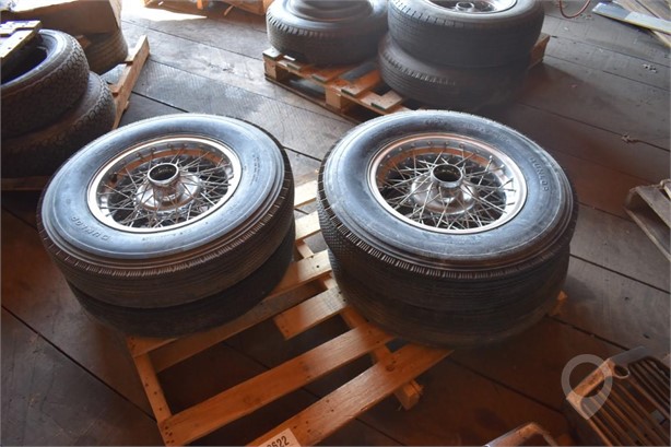 DUNLOP 6.50/16 ON BORRANI WIRE WHEELS Used Wheel Truck / Trailer Components auction results
