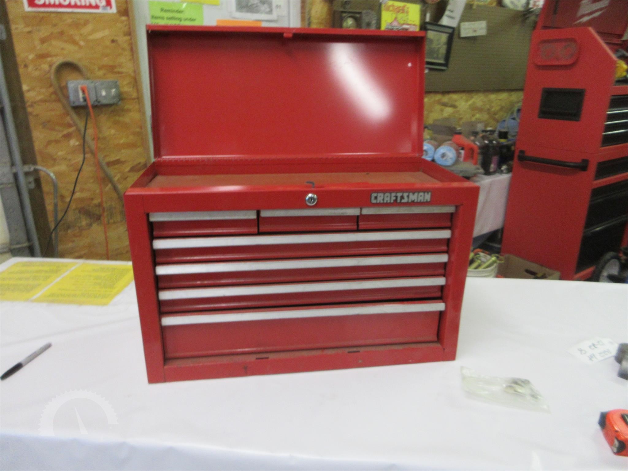 Antique Oak Machinist Tool Box - Bid On Estates Auction Services