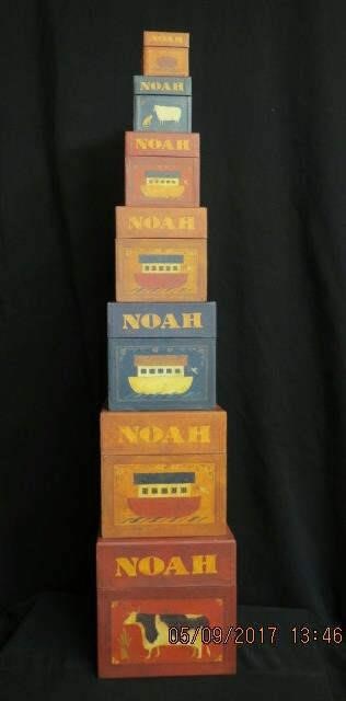 Bob S Boxes Primitive Noah S Peaceable Kingdom Hands Auction