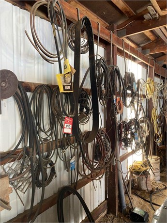 ASSORTED BELTS & HYDRAULIC HOSES, ELECTRICAL WIRE Used Parts / Accessories Shop / Warehouse auction results