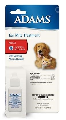 ADAMS EAR MITE TREATMENT 0.5OZ New Other for sale