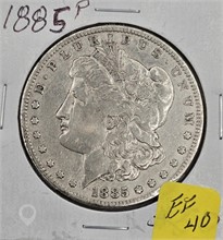1185 P MORGAN SILVER DOLLAR; EF-40 Used Dollars U.S. Coins Coins / Currency upcoming auctions