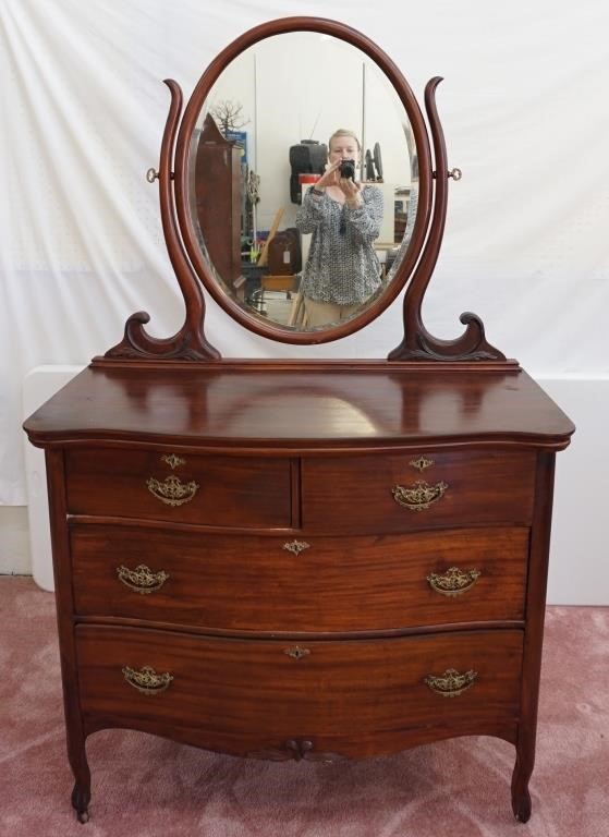 Frederick Loeser And Co Vintage Dresser W Casters Henykat Auction