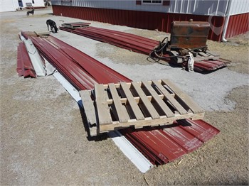 MORTON 36IN X 31FT RED TIN Used Other Building Materials Building Supplies auction results