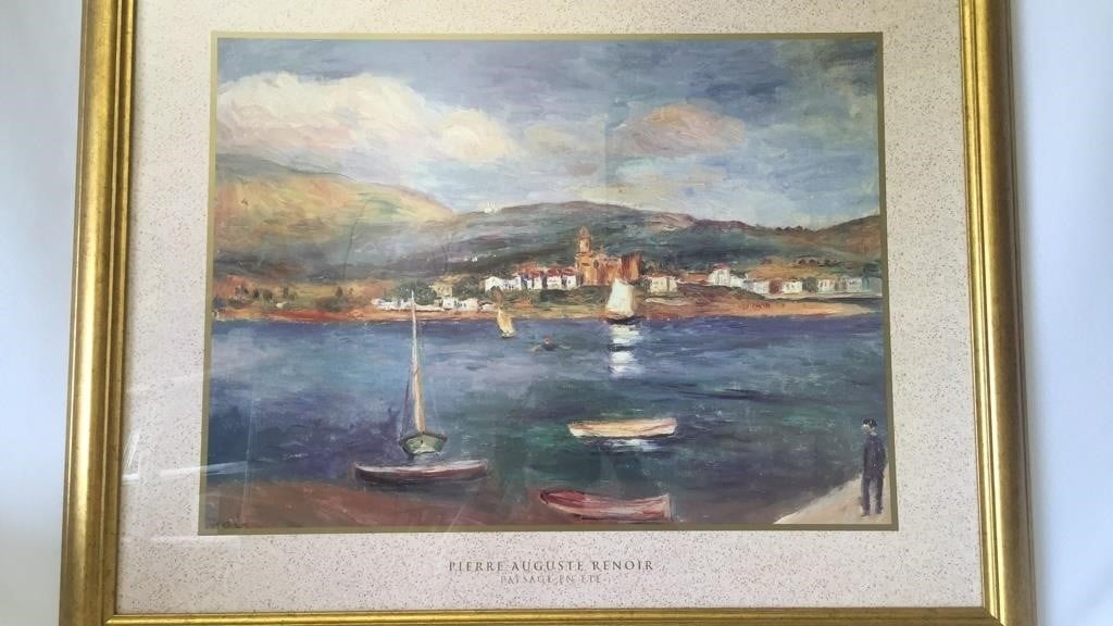 Pierre Auguste Renoir Paysage En ETE Print | Northern Kentucky Auction LLC