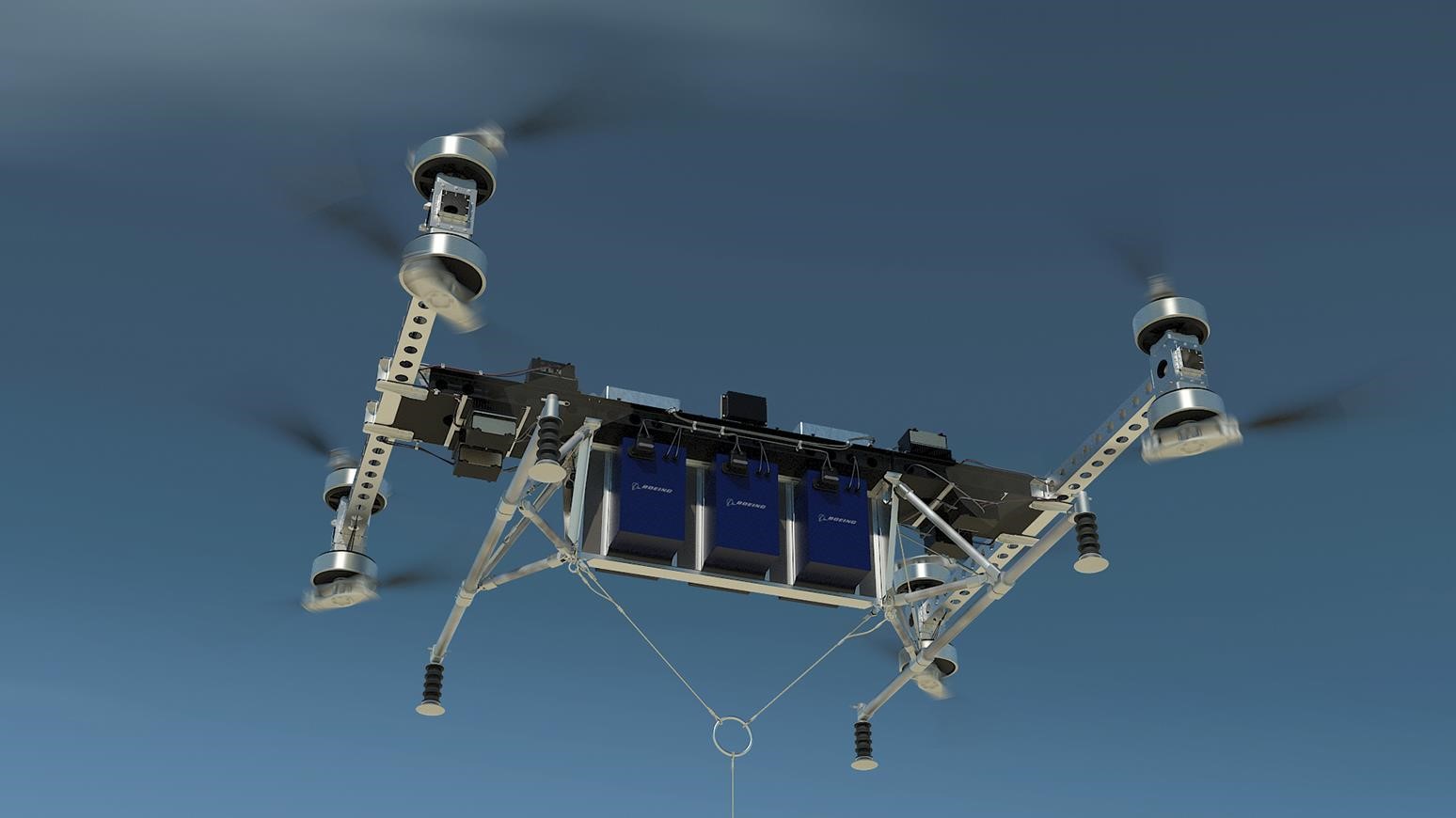 Boeing Debuts Prototype HeavyDuty Drone Vehicle For Future Cargo