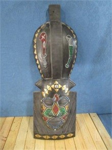 Collectible Large Tribal African Wood Beaded Mask Otros - ruby award of lmad roblox