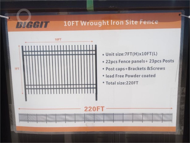 (22) PCS OF UNUSED DIGGIT 10FT WROUGHT IRON SITE F Used Lawn / Garden Personal Property / Household items auction results