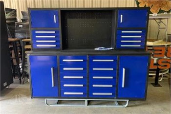 Steelman 7' Storage Cabinets with Workbench (10 Drawers & 2 Cabinets)