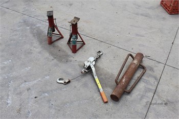 CUSTOM MADE JACKS QTY2, COME ALONG, POST DRIVER Used Other Tools Tools/Hand held items auction results