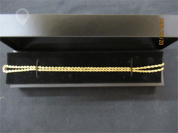 (1) 14K YELLOW GOLD 20" ROPE NECKLACE Used Necklaces / Pendants Fine Jewellery auction results