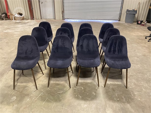 (12) MATCHING CLOTH CHAIRS Used Chairs / Stools Furniture auction results