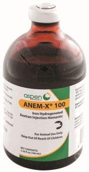 ASPEN VET RESOURCES ANEM X IRON 100MG New Other for sale