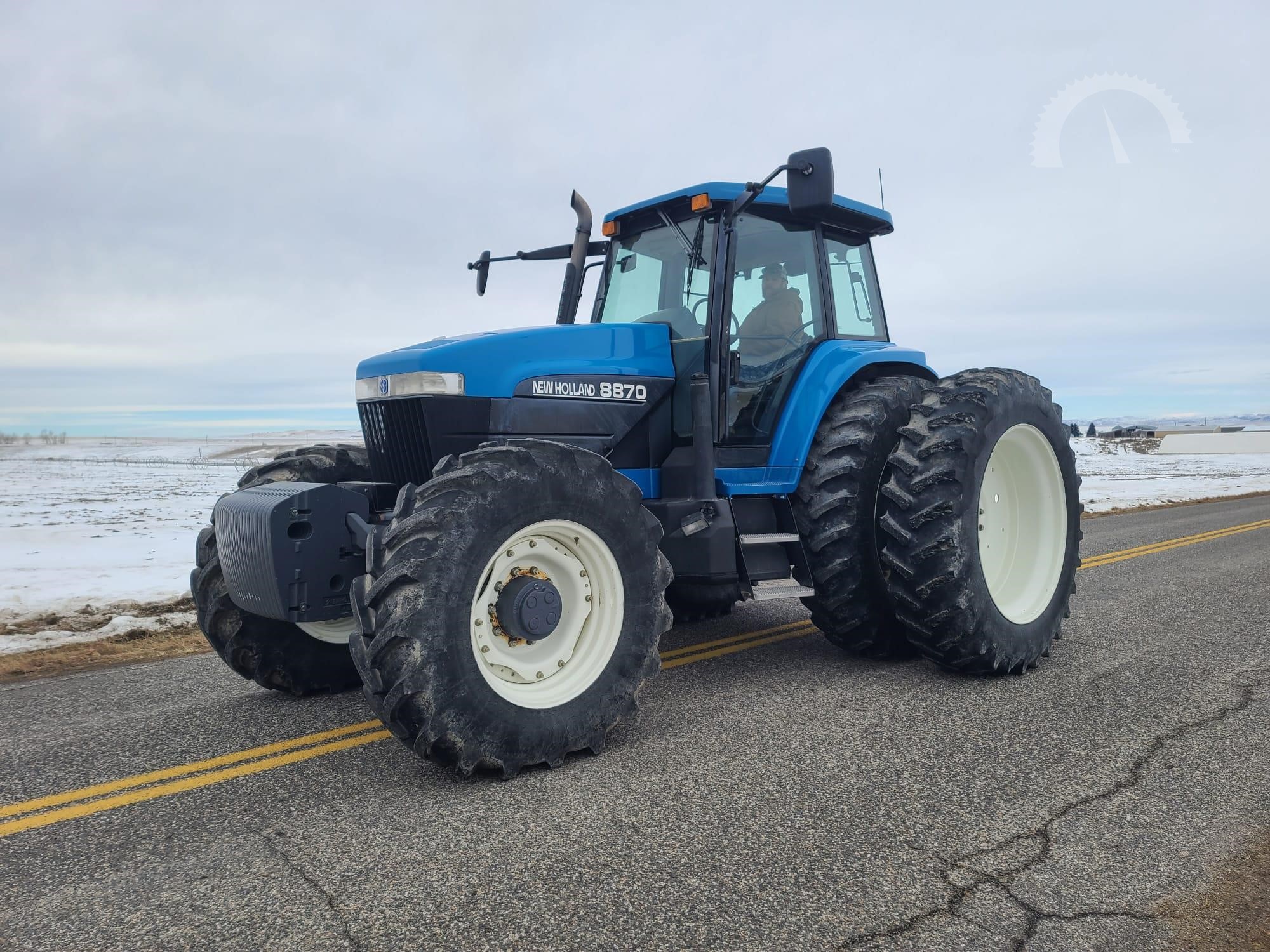 Ford New Holland 8340 with a Dual Trumpet Air Horn installed