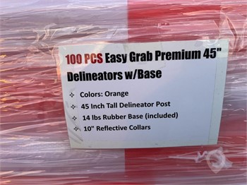 (100) 45" DELINEATORS / BASE CONES Used Other upcoming auctions