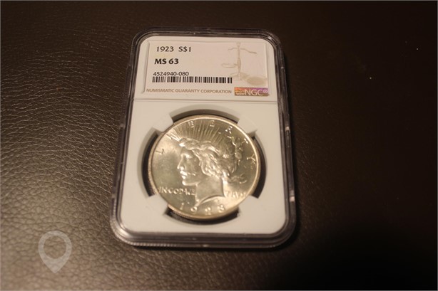 1923 PEACE SILVER DOLLAR NGC MS 63 New Dollars U.S. Coins Coins / Currency auction results
