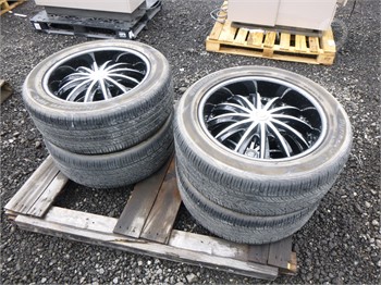 HANKOOK 265/50R20 TIRES & BORGHINI RIMS Used Tyres Truck / Trailer Components auction results