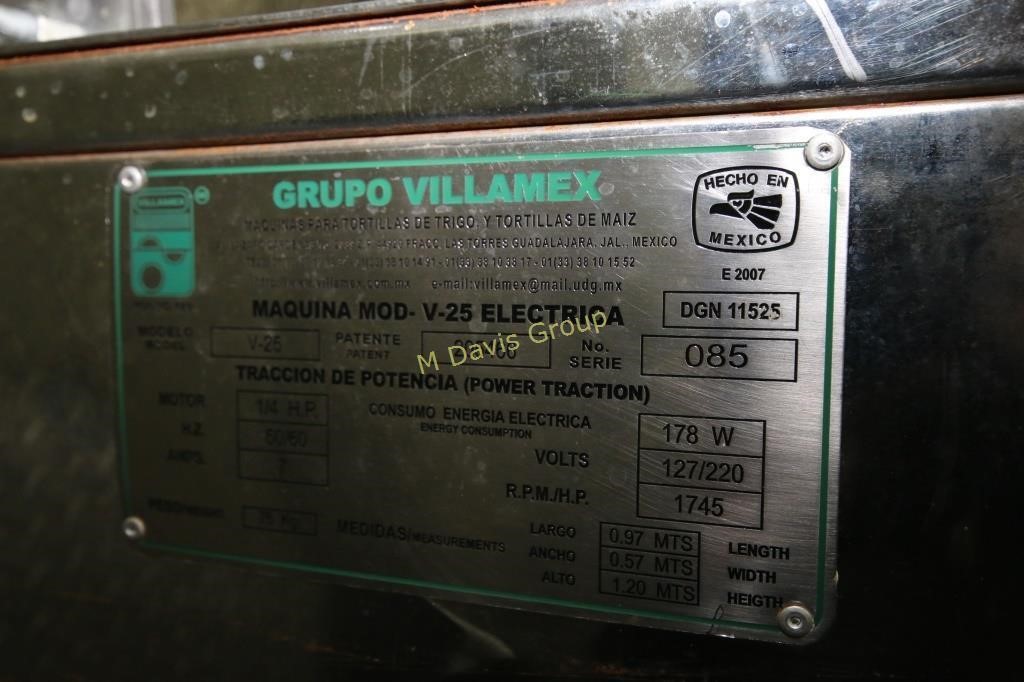Grupo Villamex Mill Model V 25 S N 085 With 1 4 Live And Online Auctions On Hibid Com