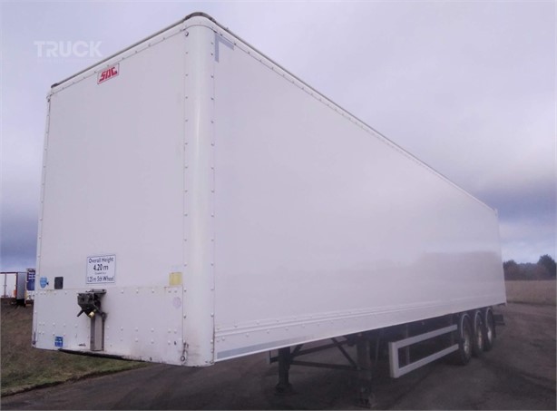 2017 SDC 2017 4.2m tri axle box trailers Used Kofferauflieger zum verkauf