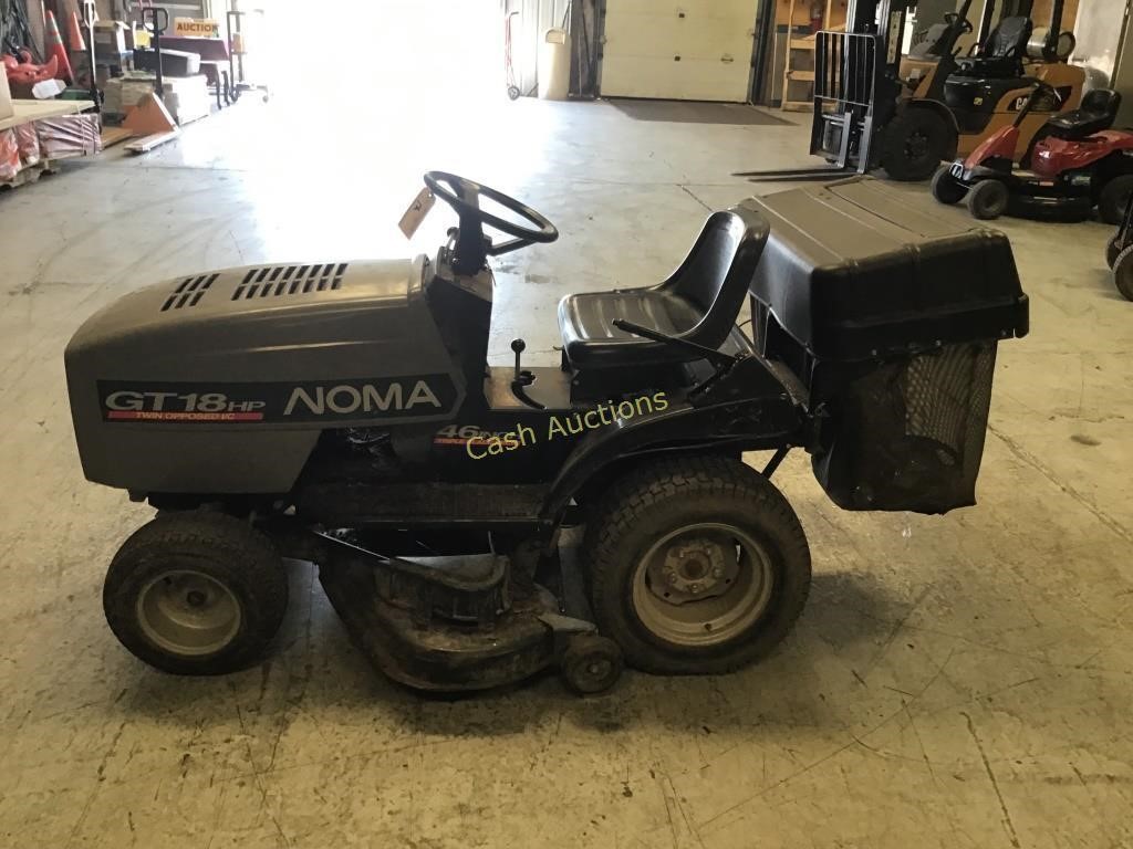 Noma Gt 18 Hp Twin Opposed I C 46 In Blade Deck Cash Auctions