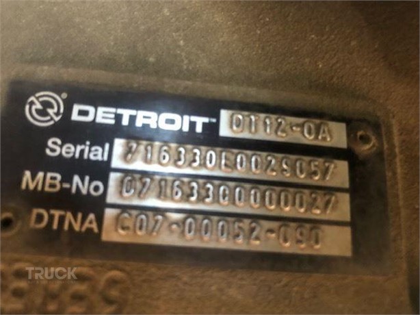 2018 DETROIT DT12DA Used Antrieb zum verkauf