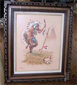 Native American Art Signed Fred Lammert Otros Artículos Para - roblox dance club trolling flamingo roblox monsters of