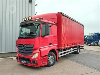 2015 MERCEDES-BENZ ACTROS 1824 Used Curtain Side Trucks for sale