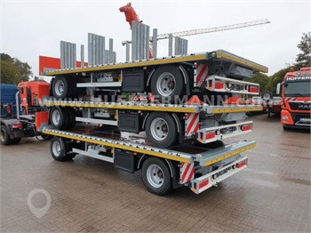 2023 FLIEGL H+W PLATTFORM, LUFT, 3 M. SEECONTAINER RAMPEN New Standard Flatbed Trailers for hire