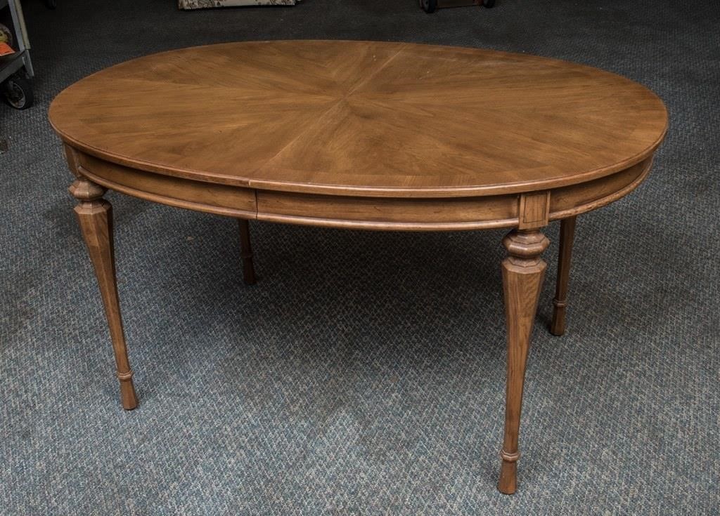 Unique Furniture Makers Oval Dining Room Table The K And B