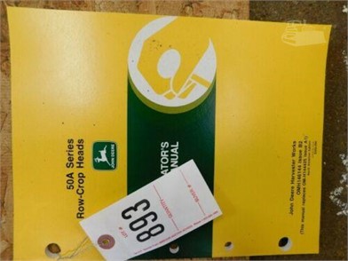 John Deere 50a Series Row Crop Heads Operator S Manual For Sale - headed to the 100th floor in the normal elevator roblox