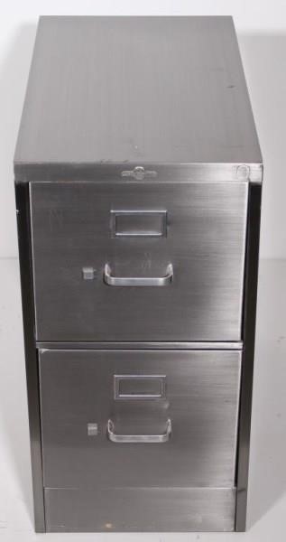 Globe Wernicke 2 Drawer File Cabinet Stripped Of Auction Report