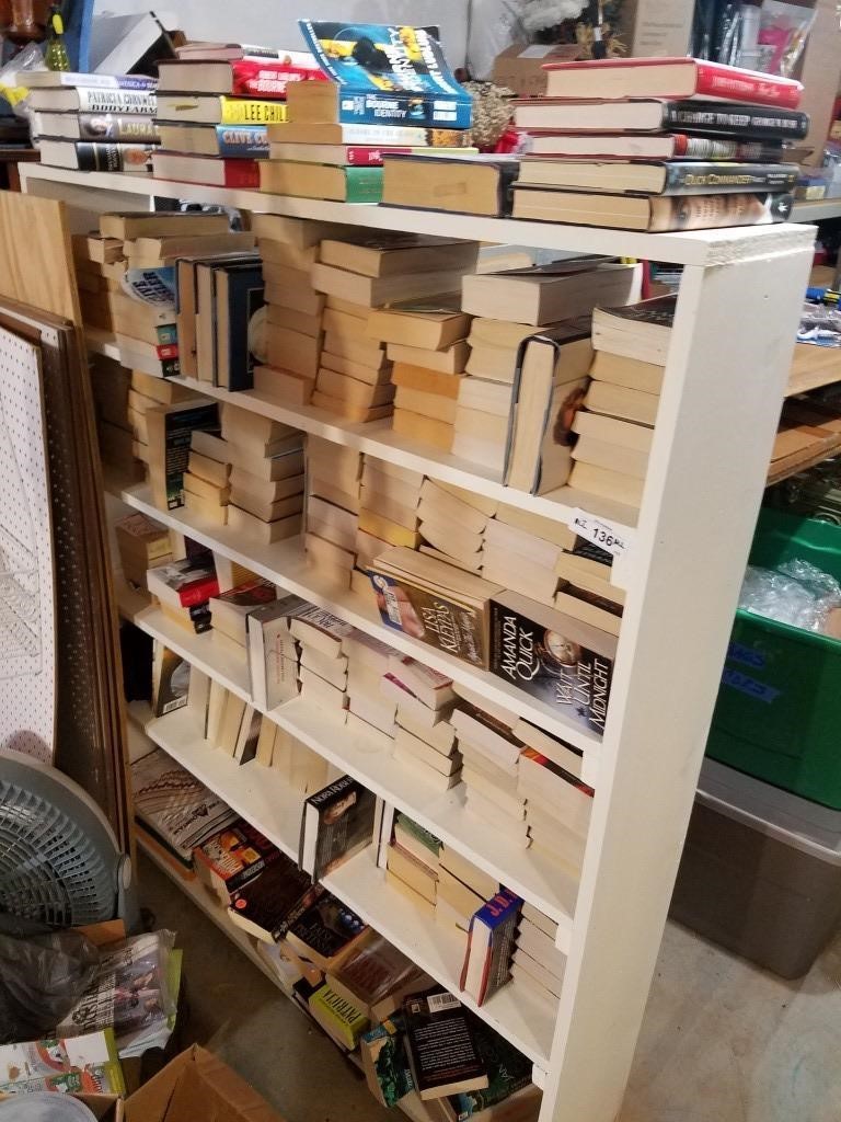 Large Wooden Bookshelf Full Of Books Jd S Auctions