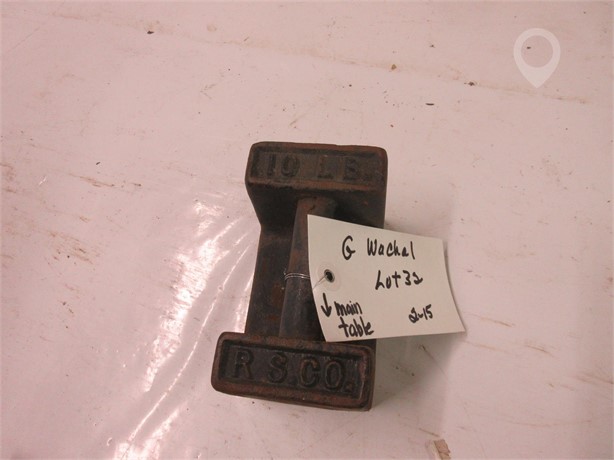10 LB WEIGHT MARKED R.S. CO. Used Antique Tools Antiques auction results