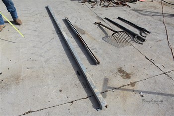 CUSTOM MADE BARN DOOR TRACKS QTY2, SILAGE FORK, CANT HOOKS QTY Used Other Tools Tools/Hand held items auction results