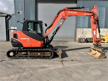 2018 KUBOTA KX080-4A Used Crawler Excavators for sale
