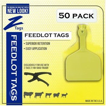 DATAMARS Z1 FEEDLOT TAG CHARTREUSE BLANK 50PK New Other for sale