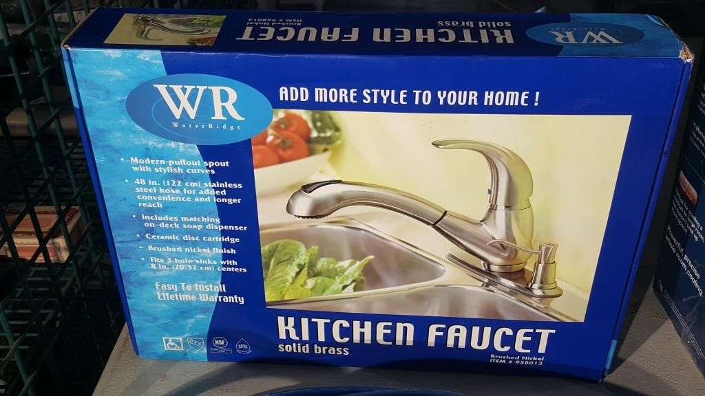 Water Ridge Kitchen Faucet Solid Brass Estate Auctioneer
