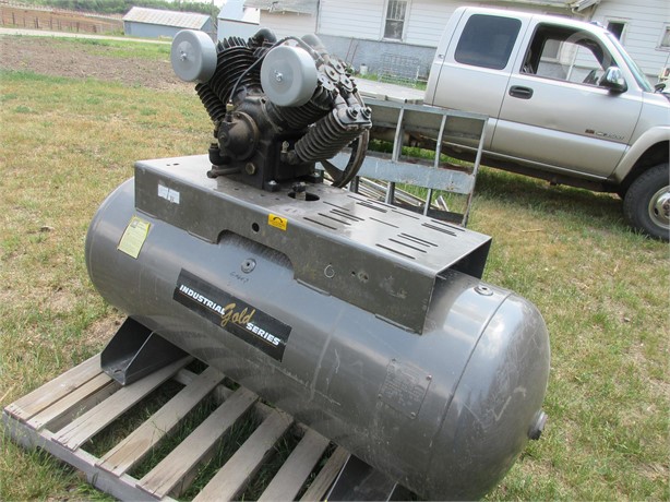 INDUSTRIAL AIR COMPRESSOR AND TANK Used Pneumatic Shop / Warehouse auction results