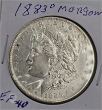 1883 O MORGAN SILVER DOLLAR; EF-40 Used Dollars U.S. Coins Coins / Currency upcoming auctions
