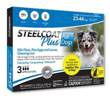 FC STEELCOAT PLUS DOG 23-44LBS 3DOSE New Other for sale