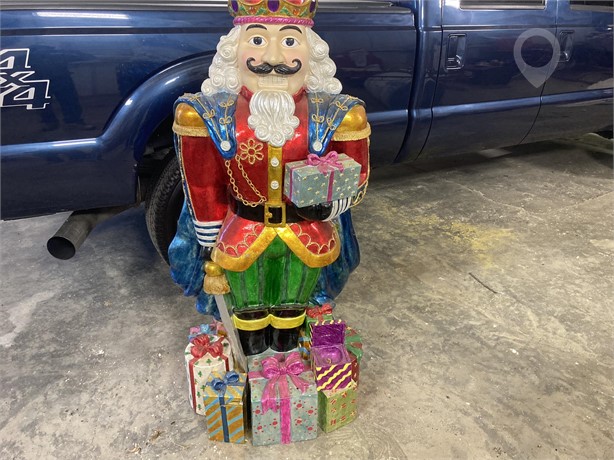 CHRISTMAS STATUE 5' 4" Used Sculptures / Statues Art auction results