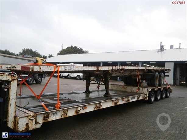 1991 TRAYL-ONA 2-AXLE PLATFORM TRAILER 39000KG / EXTENDABLE 19M Used Low Loader Trailers for sale
